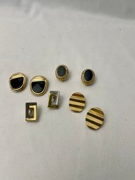 14k Gold Earrings 4 Pair