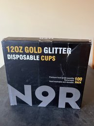 Gold Glitter Cups