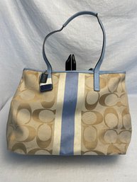 Coach Shoulder Bag Cloth & Leather    (SBR)