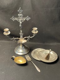 Sick-Call  Britain Last Rights Candelabra Set With Box (d)