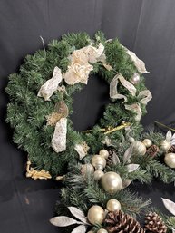 Two Christmas Wreaths