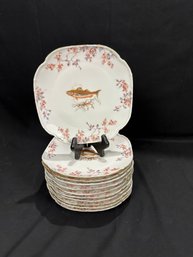 Limoges Elite Fish Plates