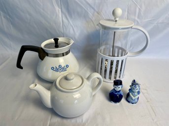 French Press, Coffee & Tea Pots, Salt/pepper