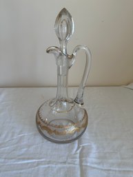 Gilded Glass Decanter