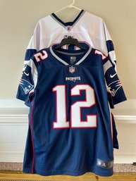 Two Tom Brady Patriots Jerseys