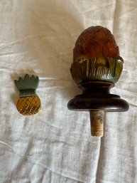 Hand Carved Wooden Items, One Goddard