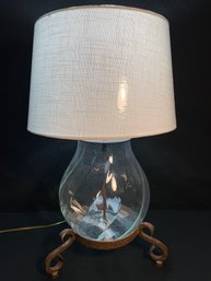 Glass Lamp With New Shade