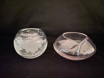 Two Glass Bowls/Vases