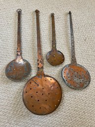 4 Copper Strainers