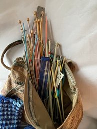 Knitting Needles Etc & Shoulder Bags