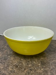 Vintage Large Yellow Pyrex Mixing Bowl