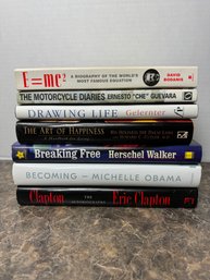 Biographies & Autobiography Books - Einstein, Obama, Clapton, Dalai Lama Etc