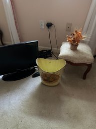 Stool, Pail And TV