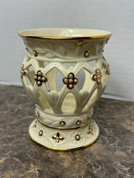 Lenox Illuminations Florentine & Pearl Votive Lantern Candle Holder