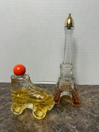 Vintage Avon Colognes - Paris Eiffel Tower & Roller Skate