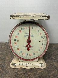 Vintage Farmhouse Style 25lb American Family Scale