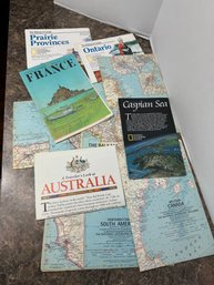 Collection Of Vintage National Geographic Maps