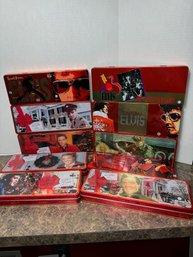 10 Different Elvis Presley Collectors Tins