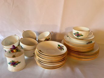 Crown China England Set Of Tableware