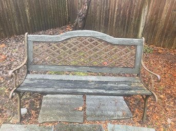 Wood & Metal Bench