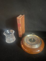 Swift Barometer, Boyles Book Of Rules, Waterford Trinket/Vase