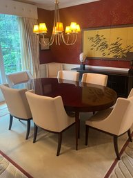 Baker Dining Table With (8) Chairs And (3) 22 Inch Extensions