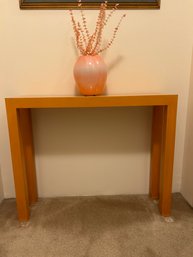 Slim  Orange Table With Vase