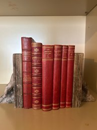 Marble Book Ends And Books