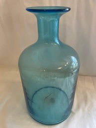 Glass Vase Turquoise        (L)