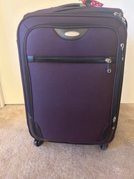 Purple Samsonite Suitcase