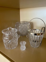 Crystal Lot, Waterford Lidded Candy Jar And More