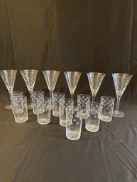 Crystal Wine 6 And Water/juice Glasses 10