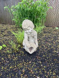 Garden Statue Child W/ Water Jug