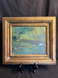 Behind The Mill Parker River Early Fall, Signed, Elizabeth M Leary