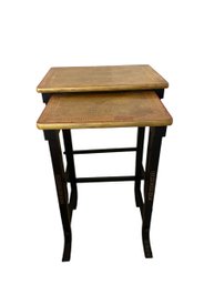 Painted Nesting Tables Asian Pictorial