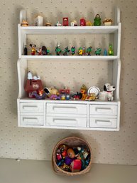 Shelf & Basket Of Mini Toys   (SR)