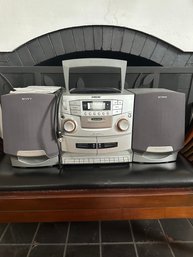 Sony Boombox ,cD,  Radio, Dual Tape Deck