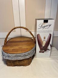 Picnic Basket & Wine Bottle Case (O)