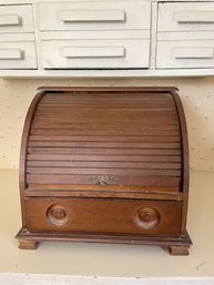 Wooden Rolltop Sewing Box   (SR)