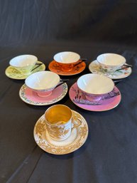 Six Cups And Saucers