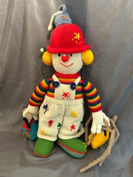 Knitted Stuffy, Clown Painter