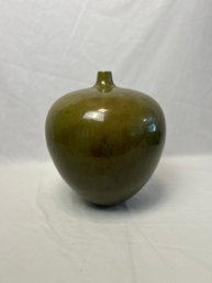 Olive Green Ceramic Vase