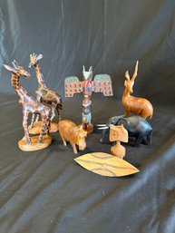 Wood Animals And Figures