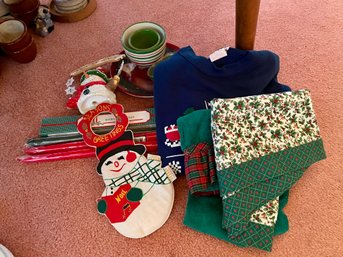 Christmas Sweater, Candles, Dishes, Decor  (DR)