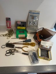 Assorted Nails/screws And Tools