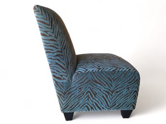 Zebra Pattern Accent Chair