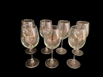 7 Long Stem Wine Glasses