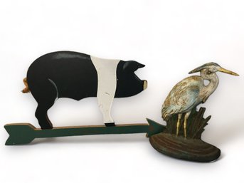 Heron Cast Iron Doorstop , Decorative Pig