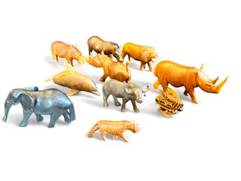 A Zoo Of Carved Wooden Animals 10
