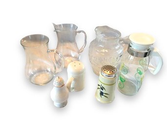 Assorted Shakers And  Pitchers